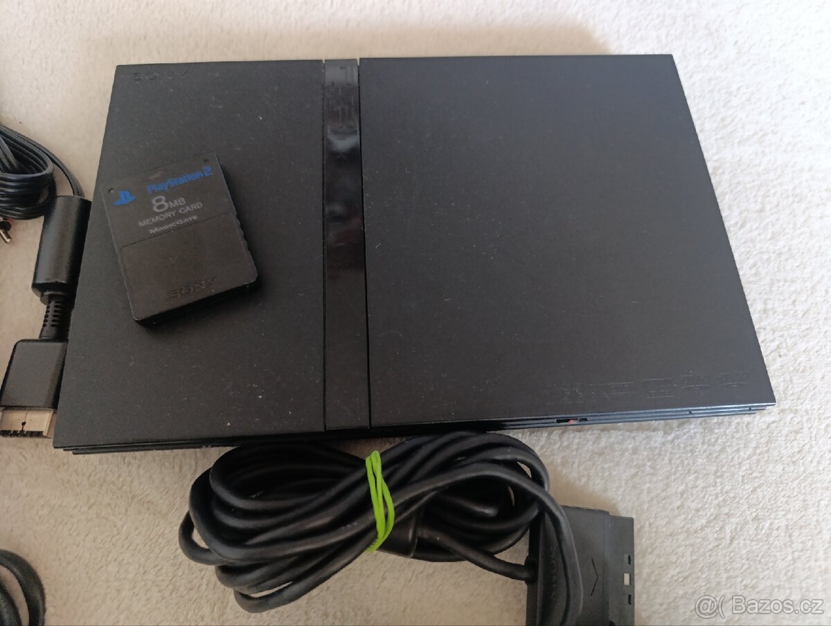 PS2 PlayStation 2 Slim + Hry - 2