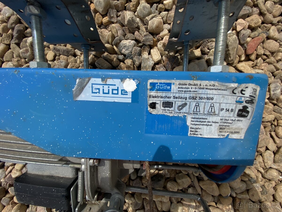 Güde GSZ 300/600 lanový zvedák (kočka) - 2