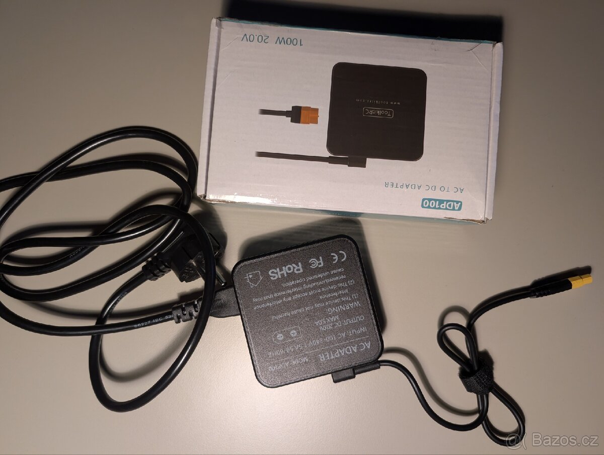 Napájecí adaptér ToolkitRC ADP100 100W 20V 5A (XT60) - 2