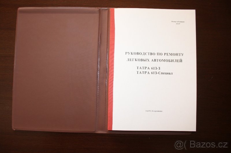 Tatra 613-3 Katalog ND,Dílenská příručka - RUSKY - 2