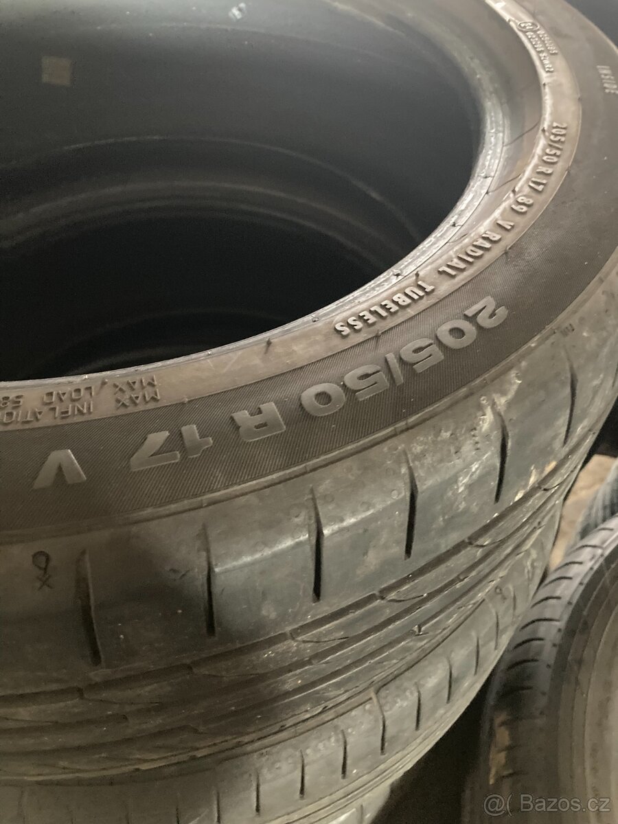 Letní 2ks pneu 205/50 R17 - 2