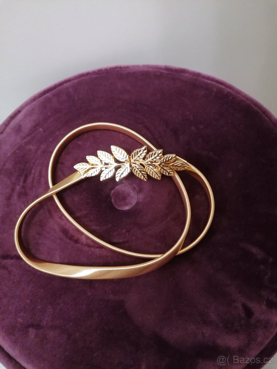 nový zlatý pásek, pružný - 2