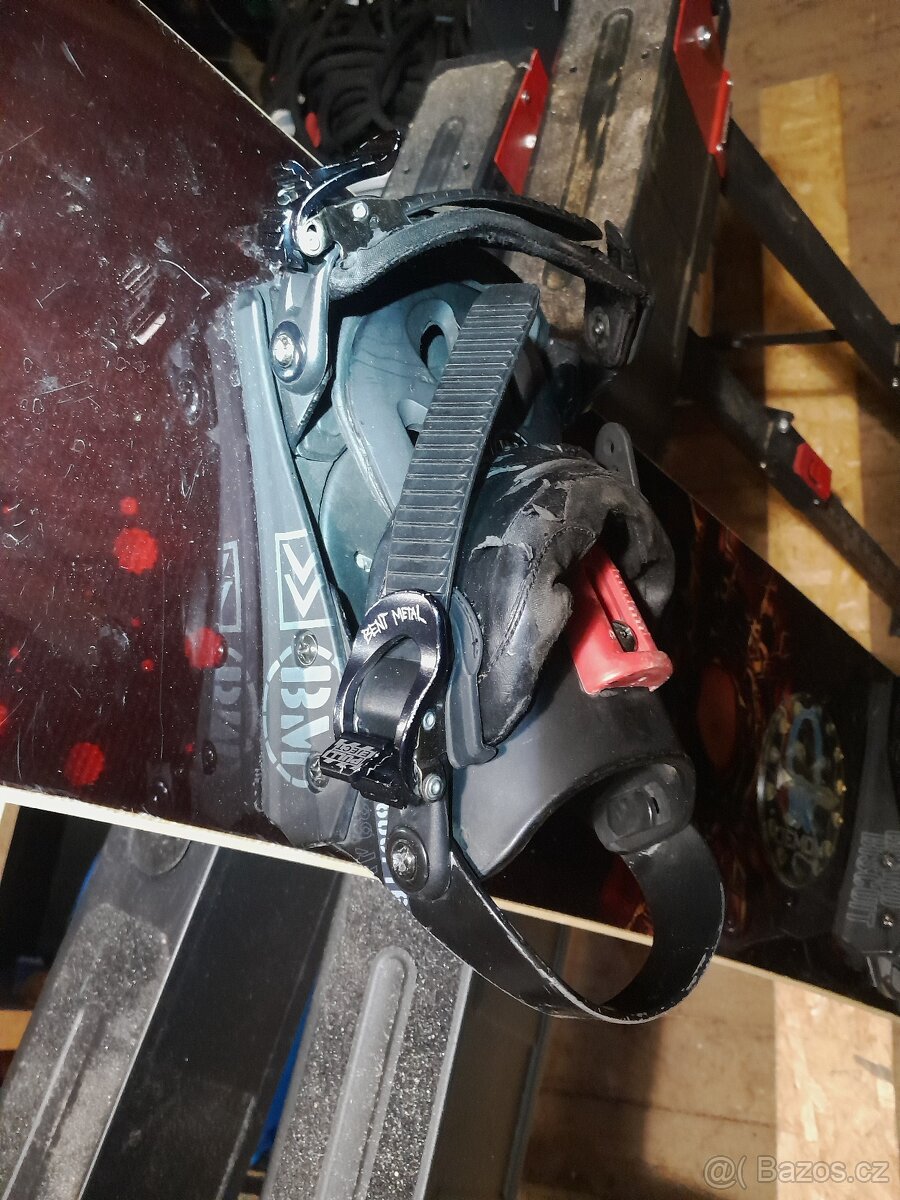 Snowboard Trans 157cm, Vázání Bent Metal - 2