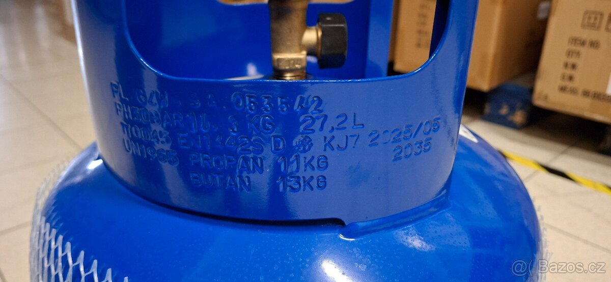 Plynová láhev 10 kg. - 2