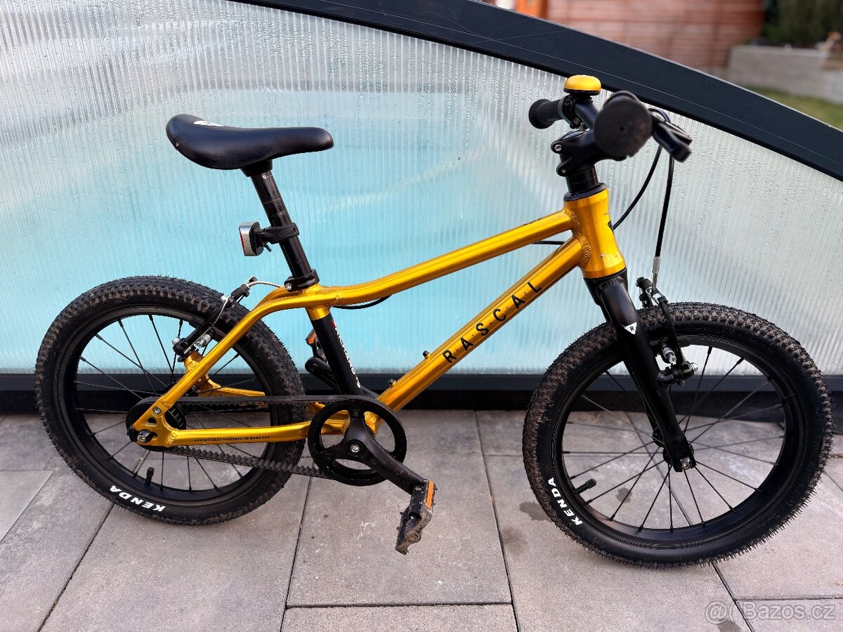 Dětské kolo RASCAL 16, zlatá barva - 2