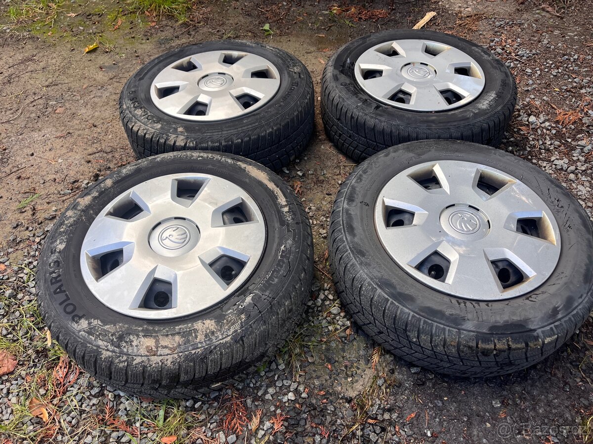 Zimni sada kol 195/65/15 5x112 octavia 2 - 2