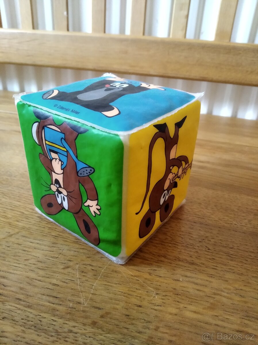 Měkká pískací kostka krtek, krteček WIKY - 2