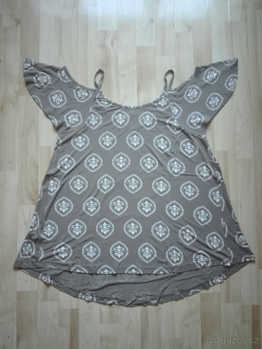 Nové triko s průstřihy na ramenou Rainbow vel.44/46 - 2