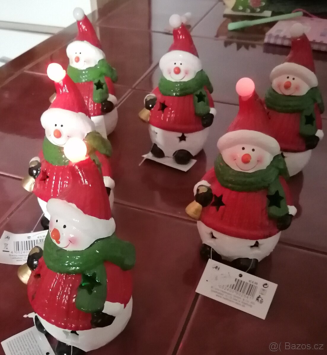 Vánoční dekorace - sněhulák - 2