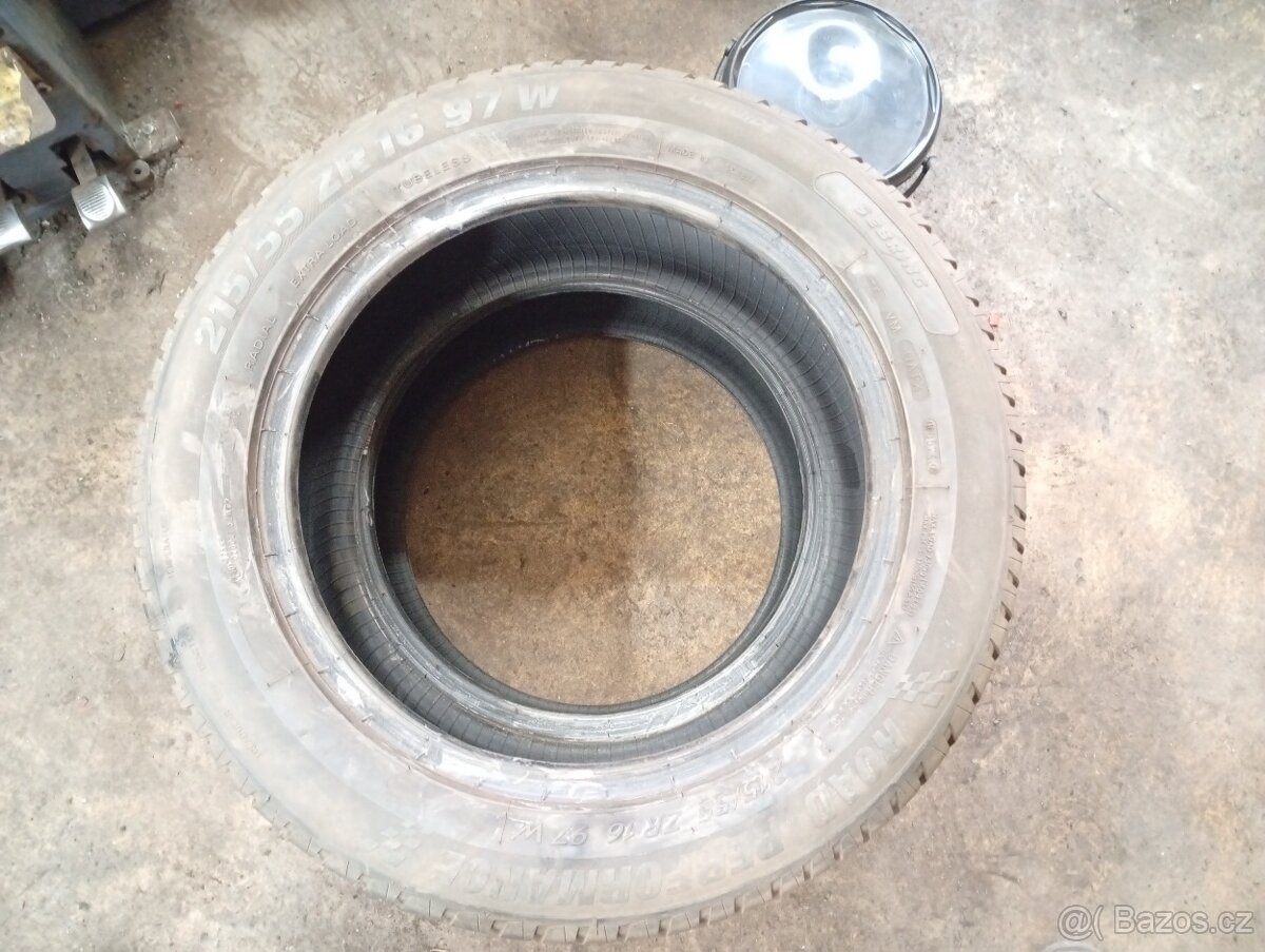 2ks 215/55 R16 Sebring letní 6.5mm DOT 0524 - 2