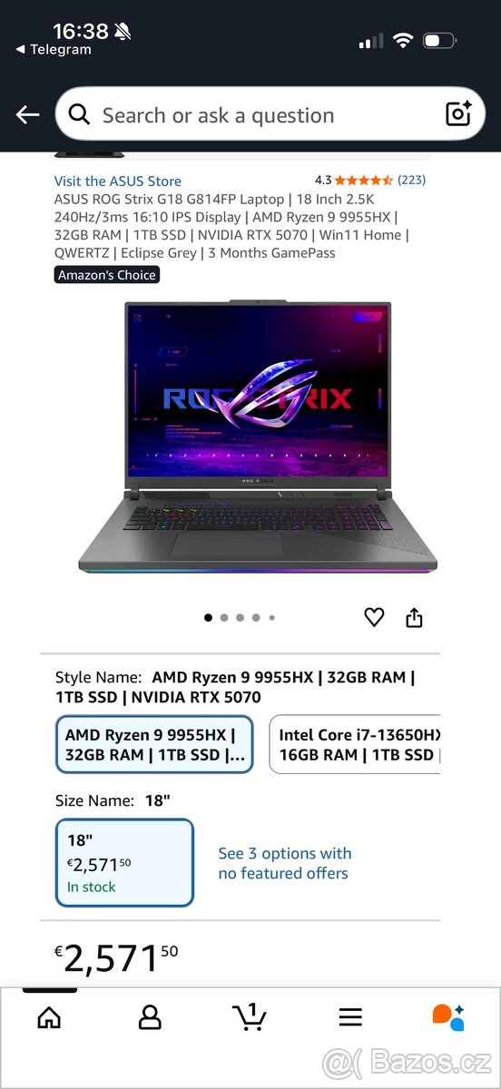 Nový Gaming ASUS ROG Strix G18 G814FPG - 2