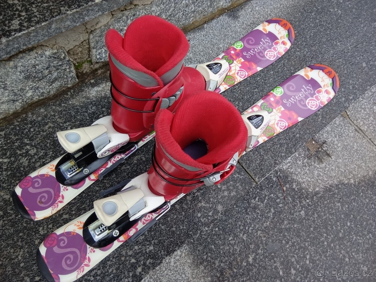Dětské lyže 70 cm komplet set - 2