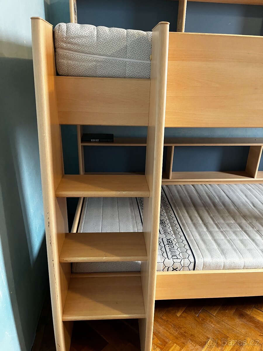 Dvoupatrová bytelná postel 2x90 - 2