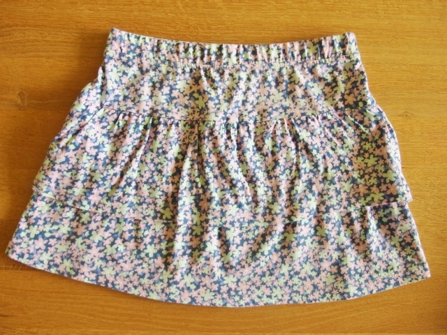 Kytičková bavlněná sukně s kanýry Takko 128-134 - TOP STAV - 2