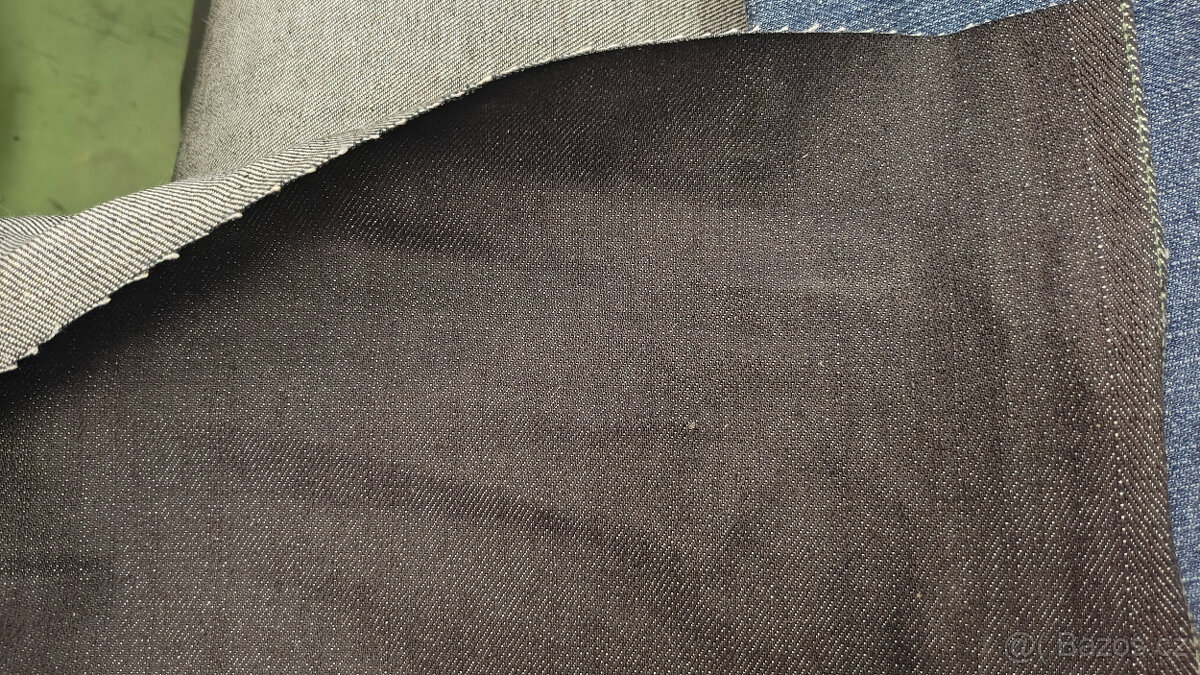 Modrá kvalitní riflovina - 2