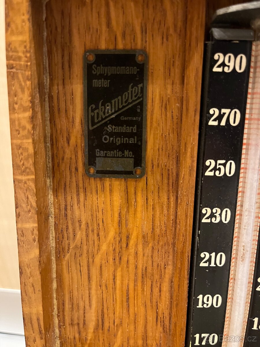 starožitný rtuťový tlakoměr - 2