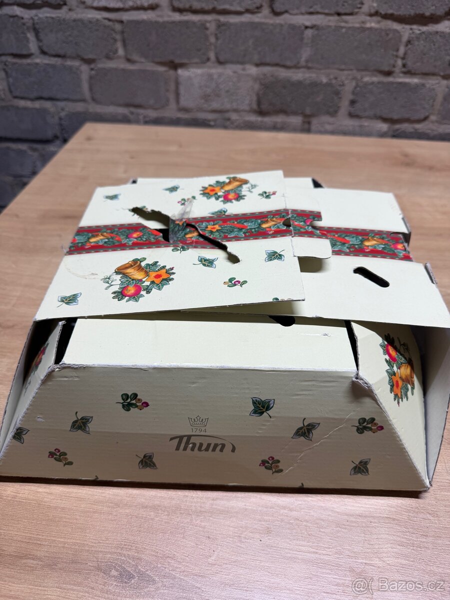 Vintage servírovací set Thun – vánoční dekor - 2