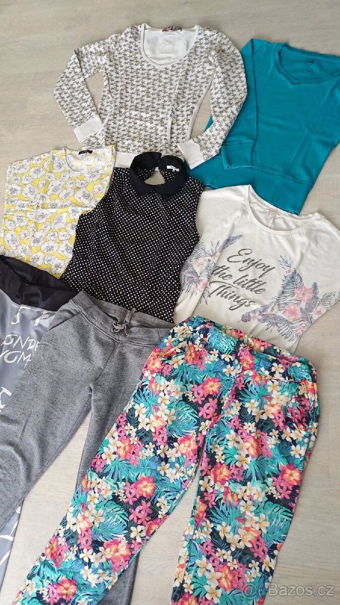 SET: dívčí tepláky, legíny, mikiny - 2
