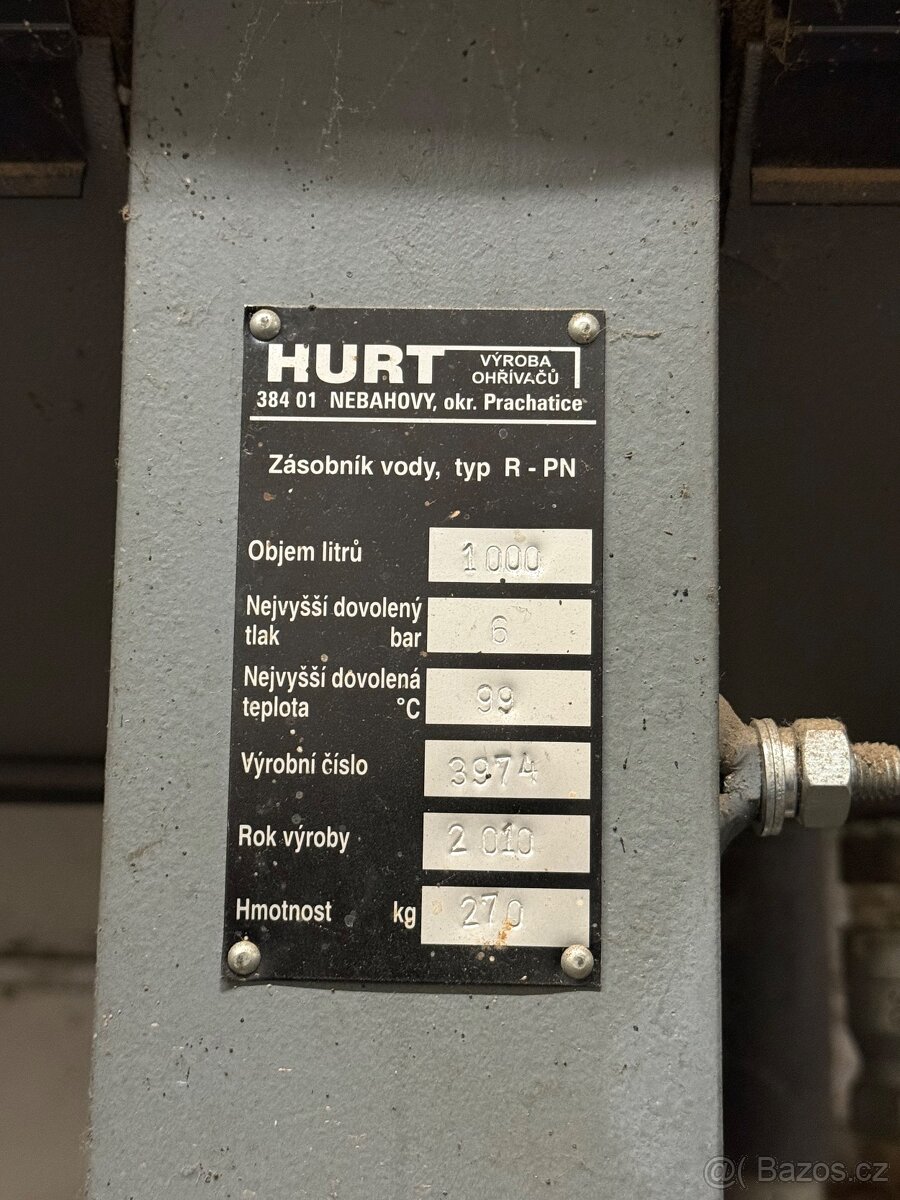 Akumulační nádrž 1000l - 2