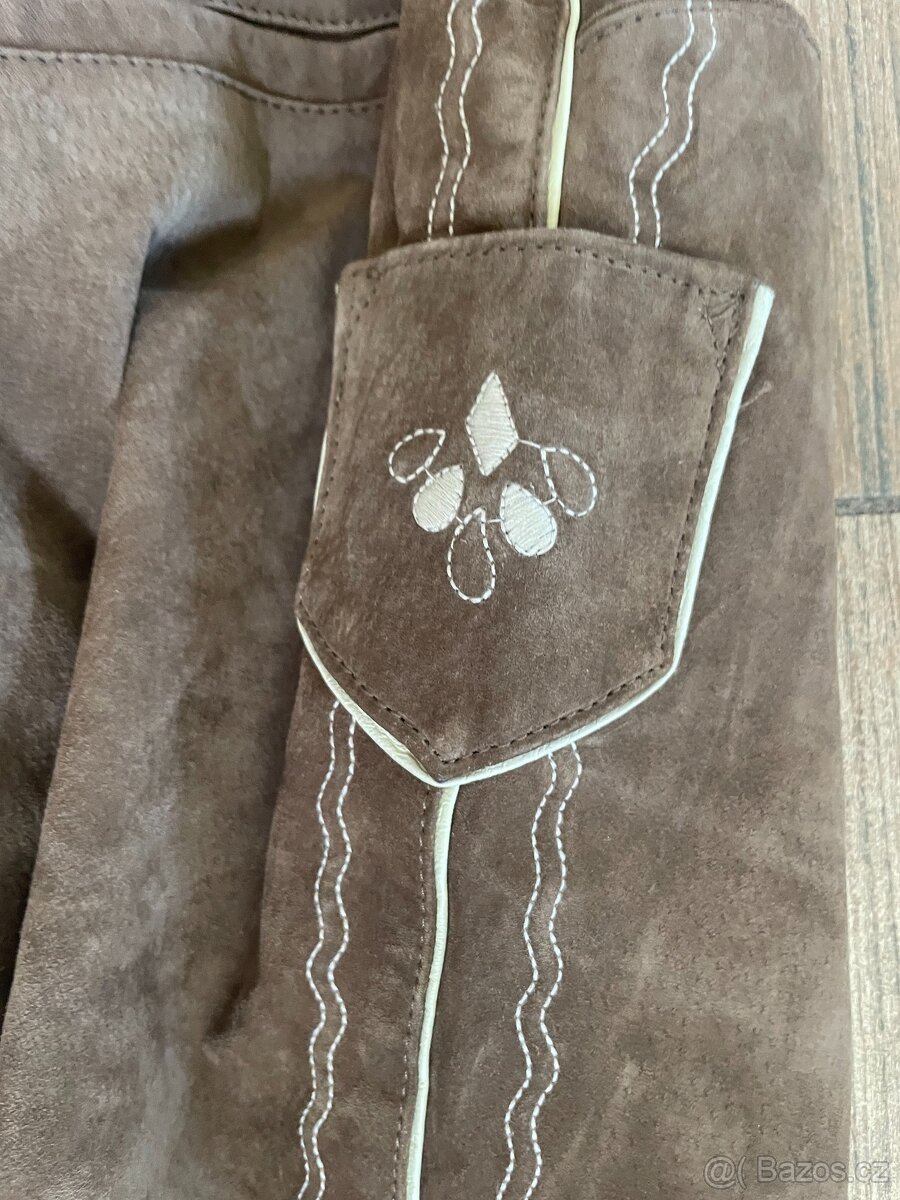Pánské kožené dirndl kraťasy vel. S/M - 2