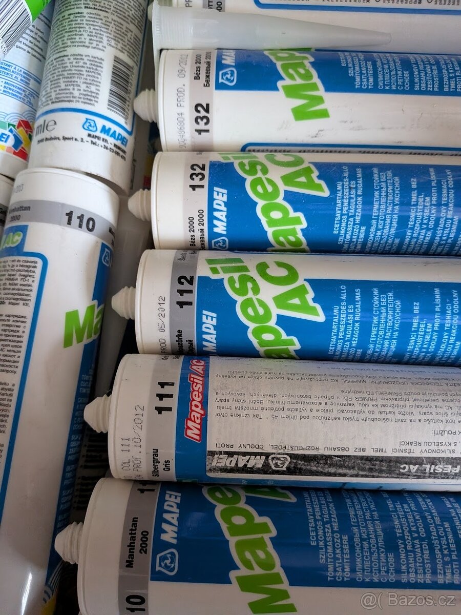 Silikony Mapei různé barvy - 2