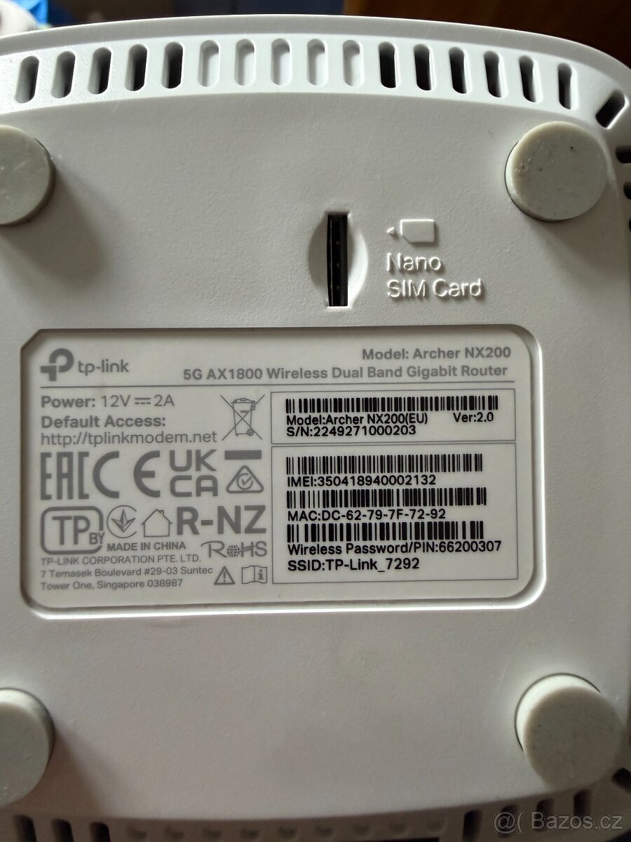 P: 5G Dvoupásmový router TP-Link Archer NX200 - 2