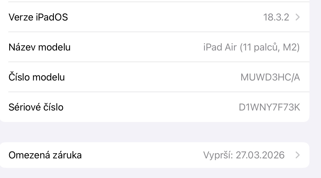Apple iPad Air, M2, 128 GB, záruka - 2