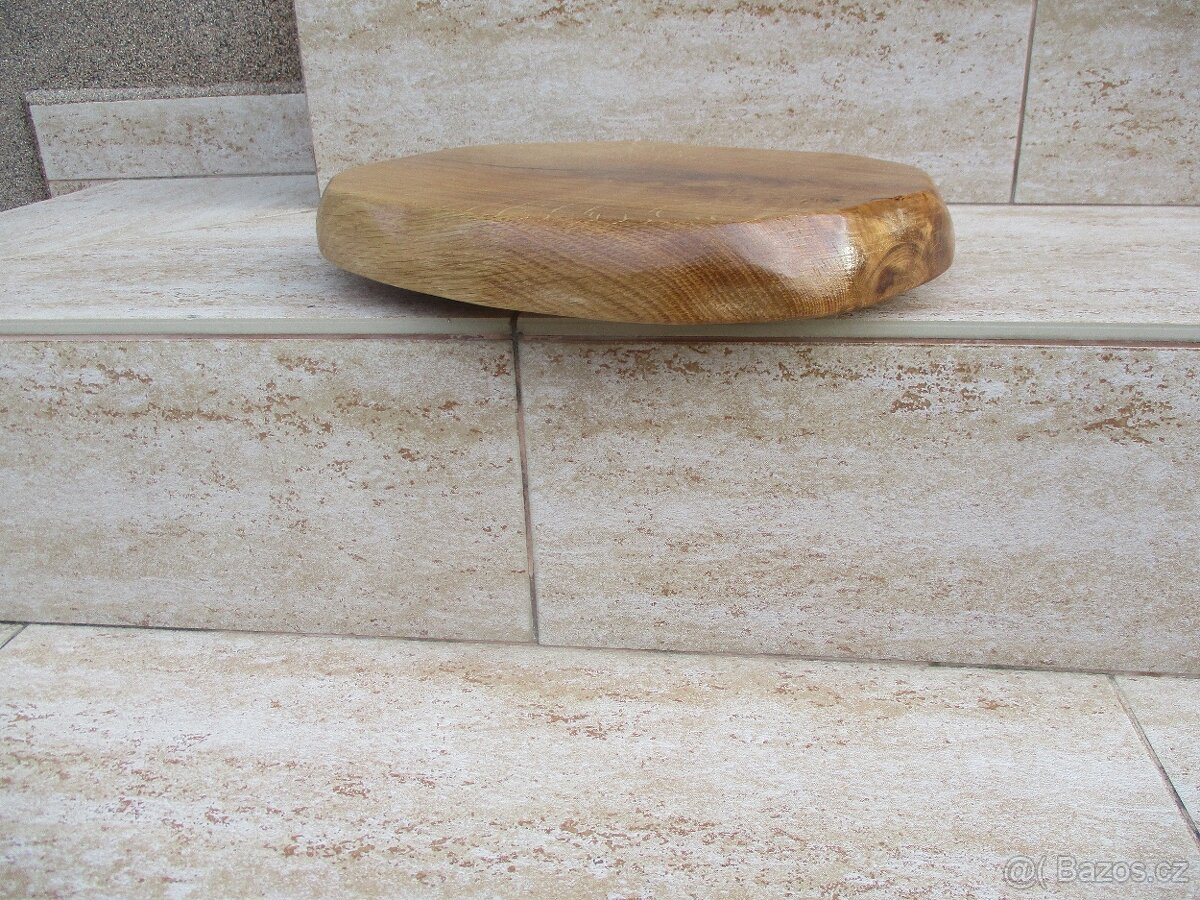 Podstavec pod květináč - masiv dub - 2