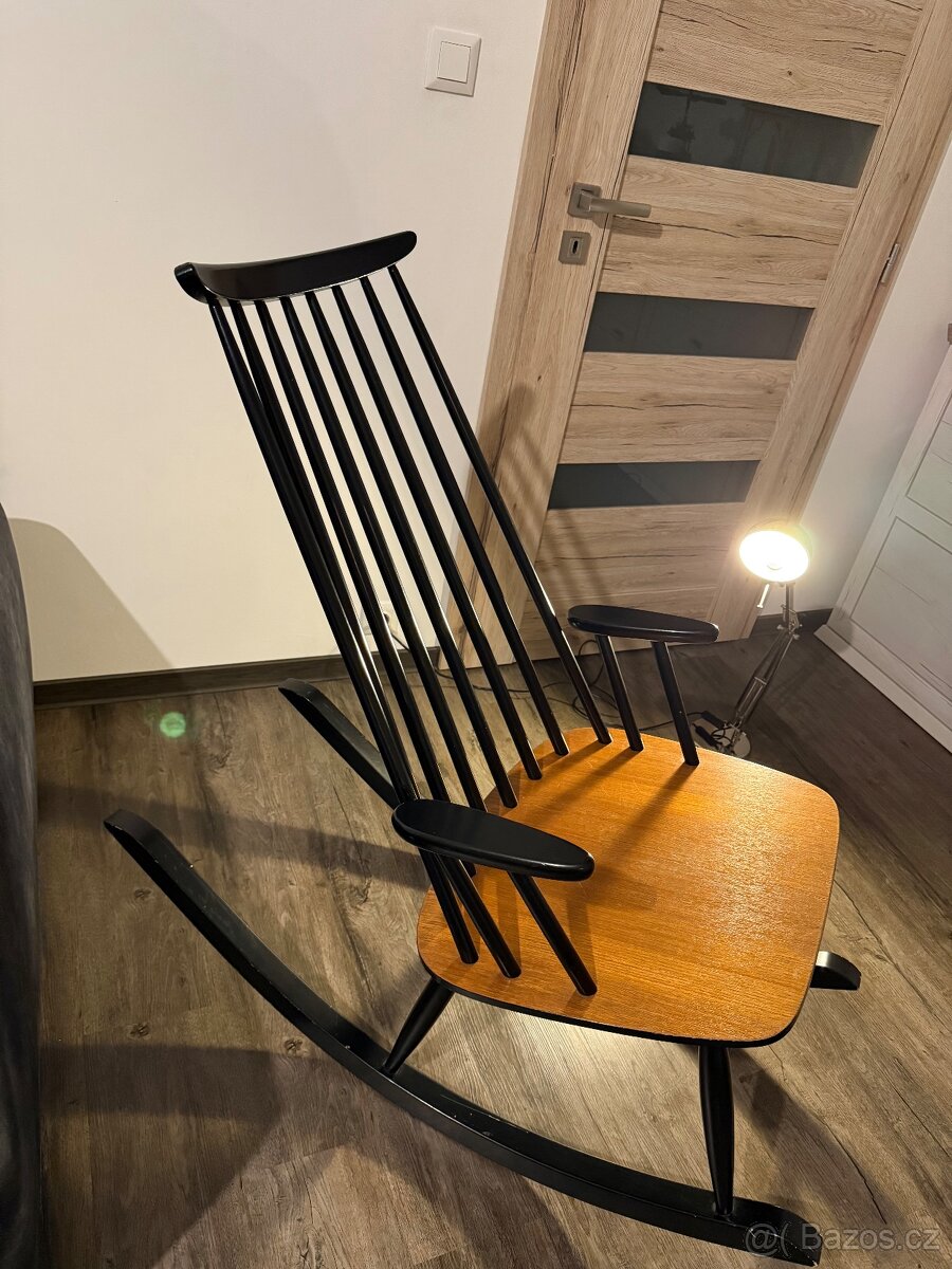 Retro finské houpací křeslo 1960 - 2