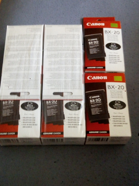 inkoustová cartridge Canon BX-20, černá, originál - 6 kusů - 2