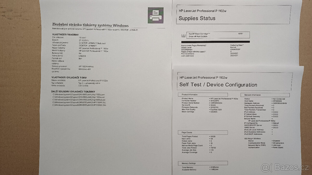 HP Laserjet P1102W | WiFi | nový toner - 2