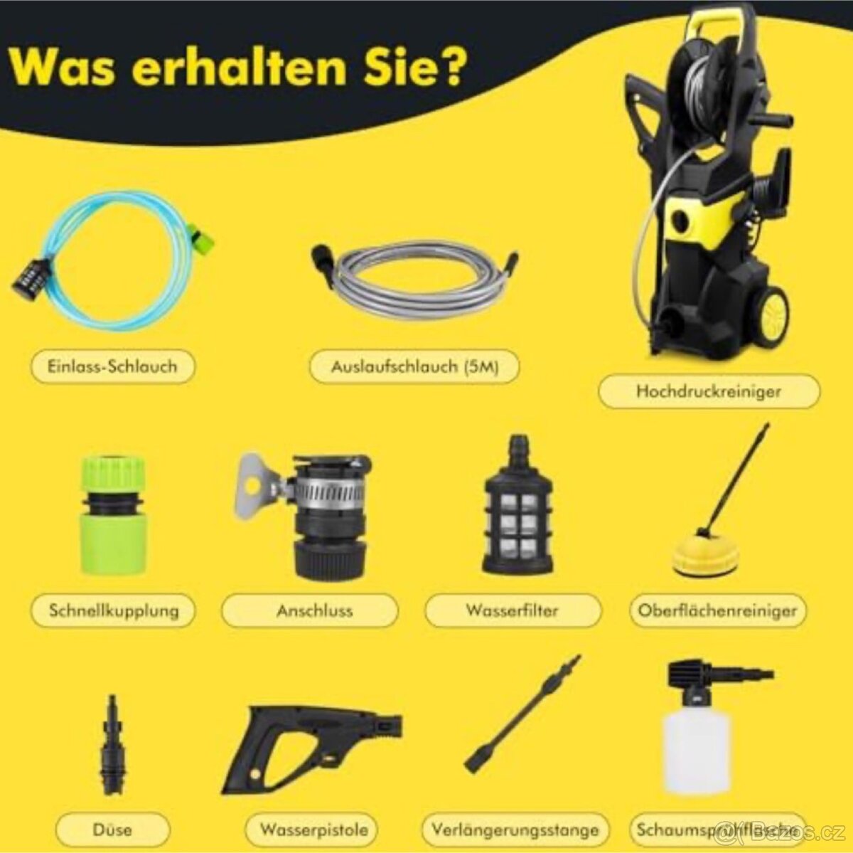 Vysokotlaký čistič Wowspeed, 220 V, 150 barů - 2