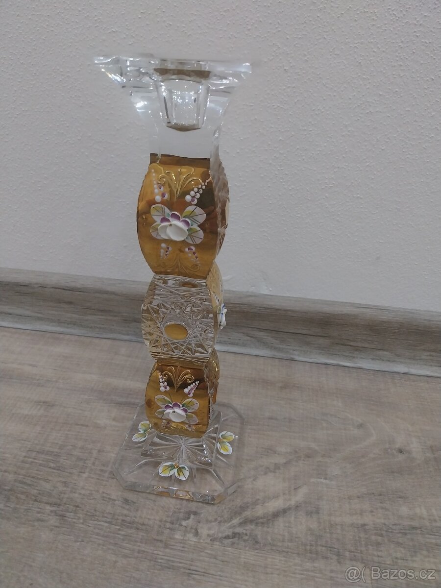 Broušený křišťálový svícen - 2