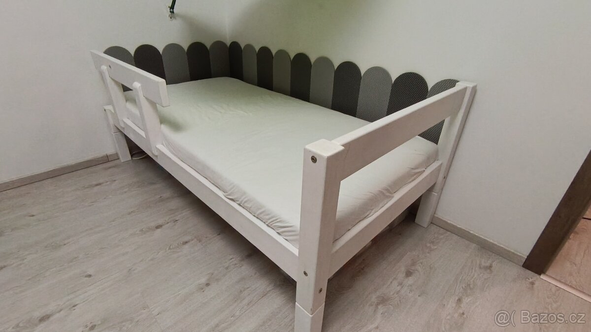 Dětská postel Benlemi 160x80cm + bočnice + matrace - 2