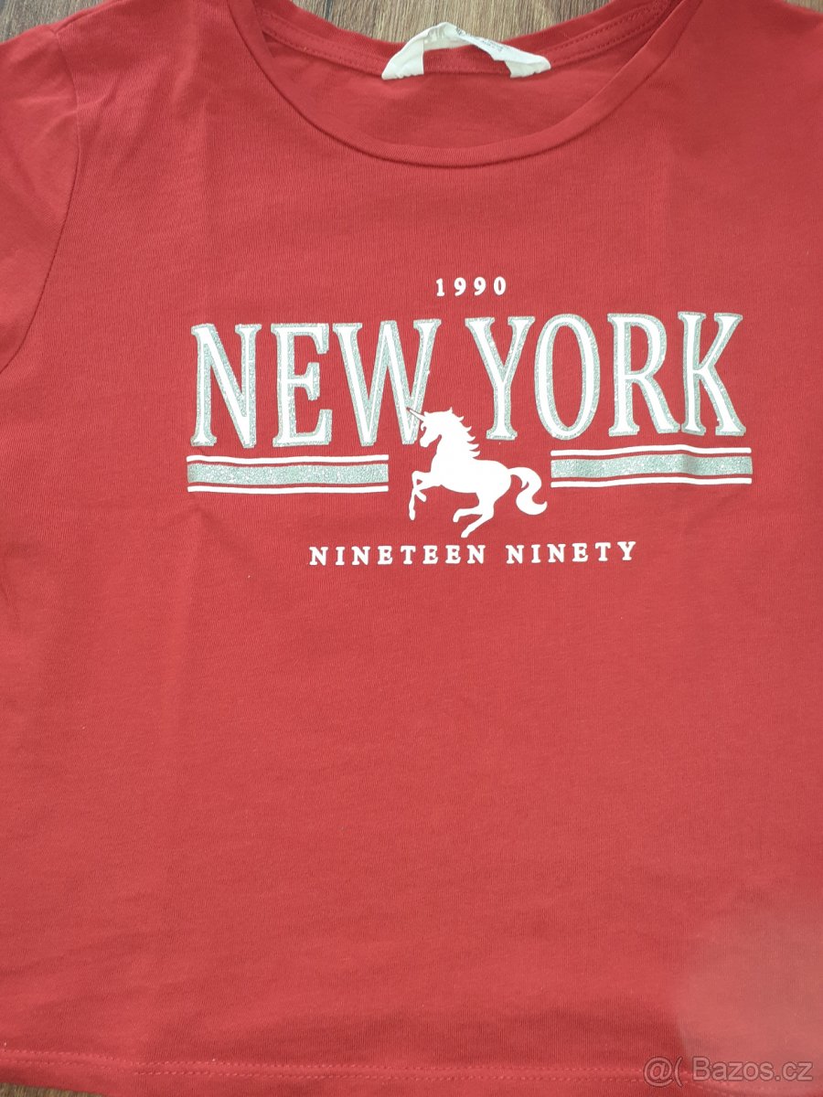 Croptopové třičko vel. 134/140 - 2