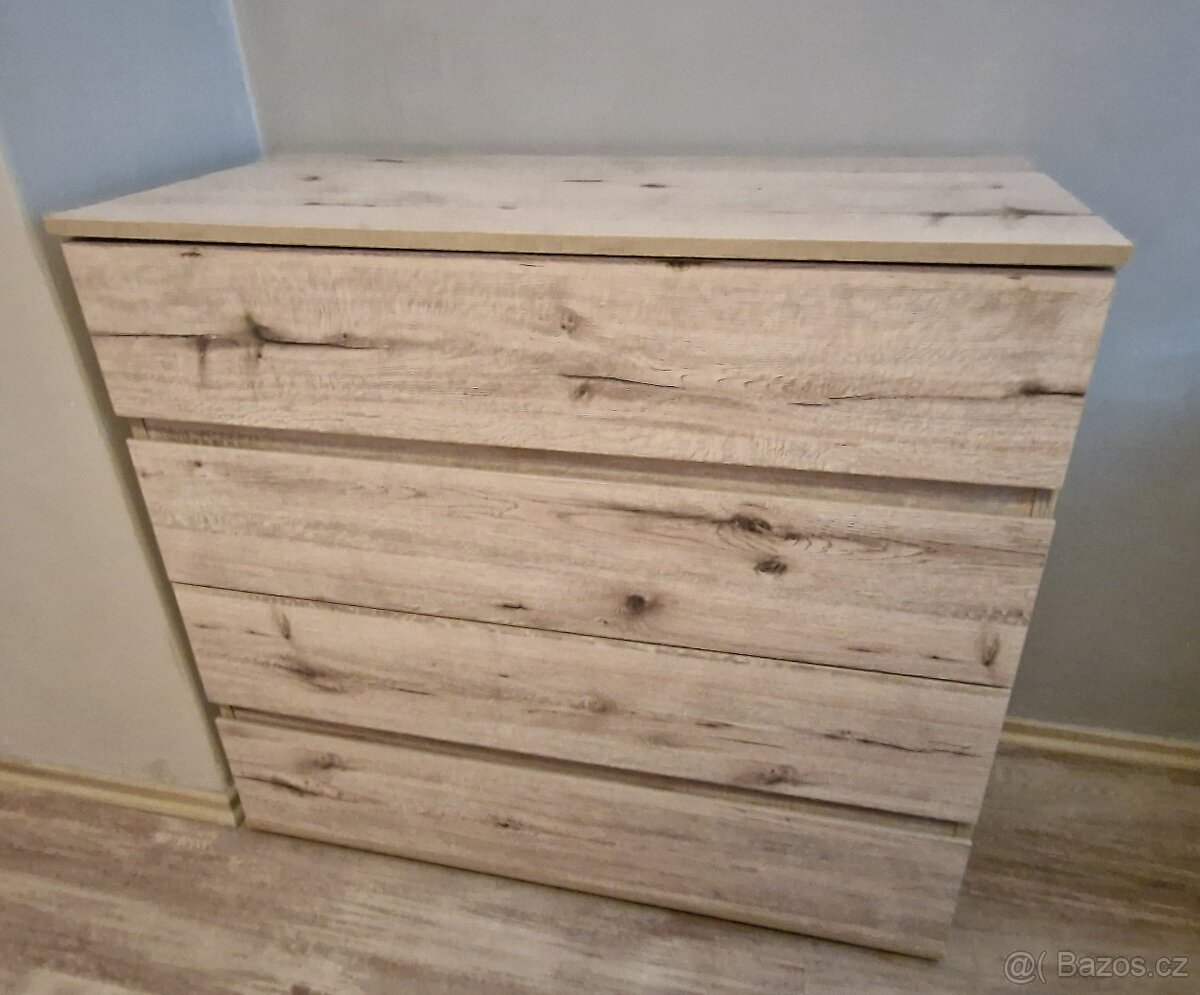 Komoda, 4 šuplíky - 2
