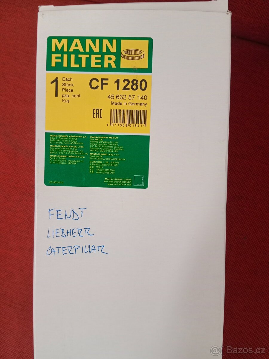 Mann filtr CF 1280 - 2