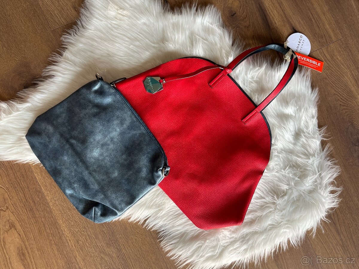 Červená kabelka - nová - 2