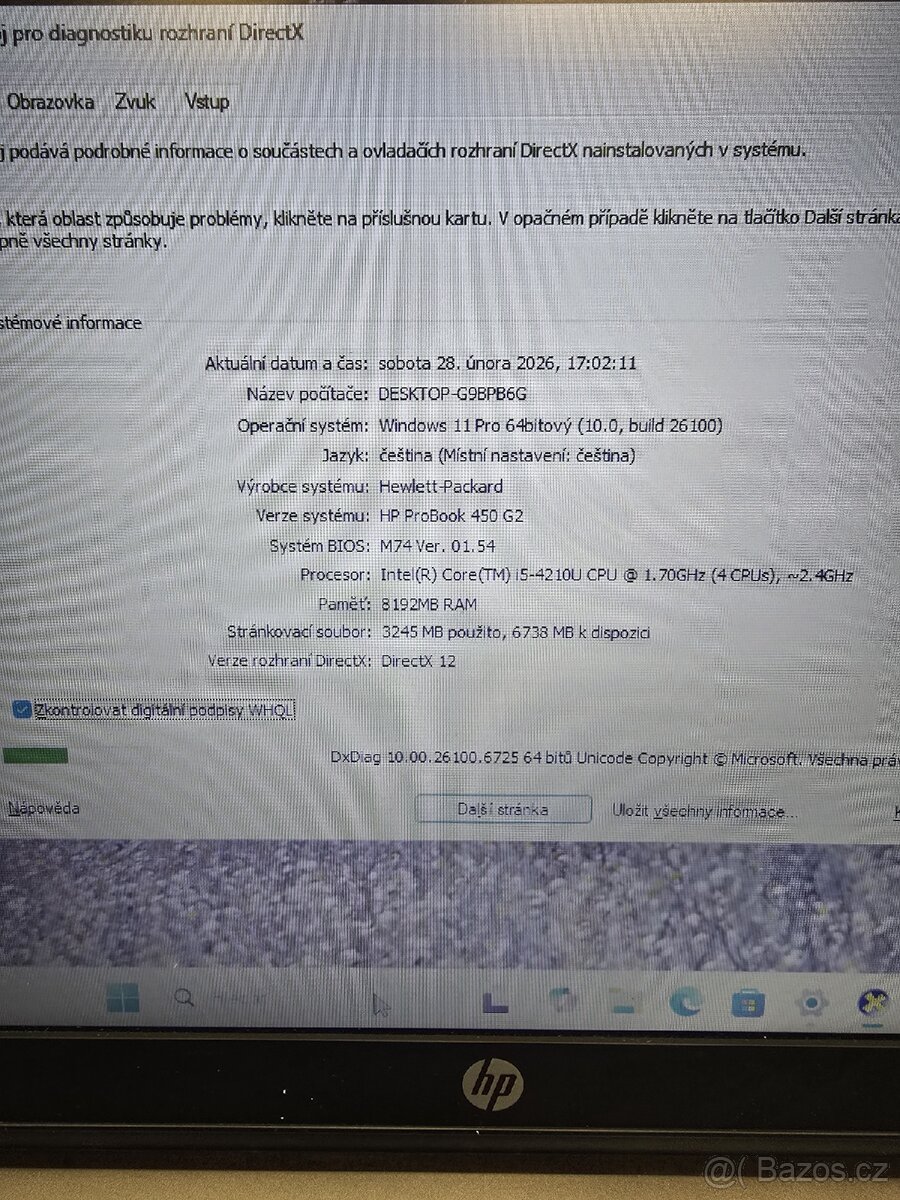 HP 450 G2,I5,8 GB RAM,500 GB HDD, WIN 11 - 2