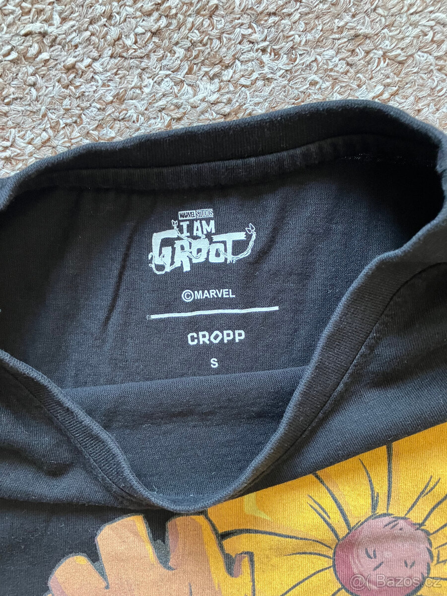 Triko I am Groot, Marvel, CROPP, vel S, černé - 2