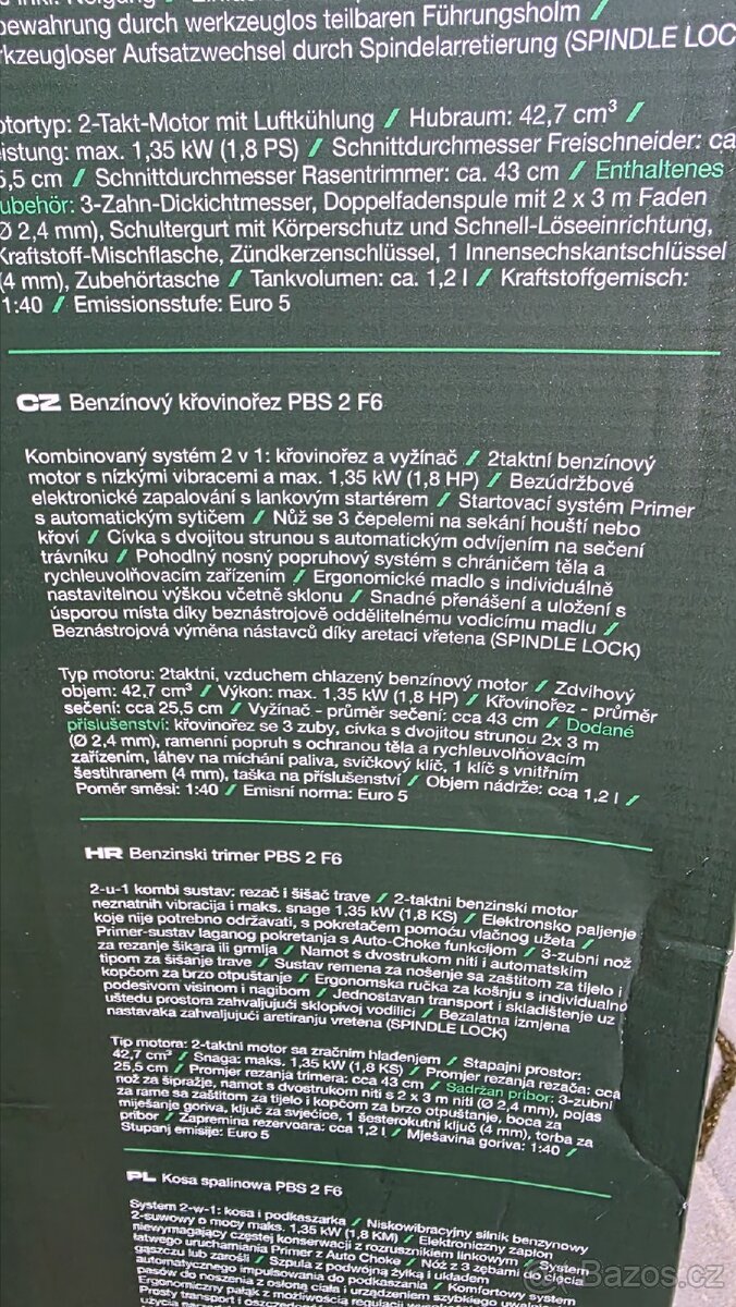 Benzínový křovinořez nový - 2