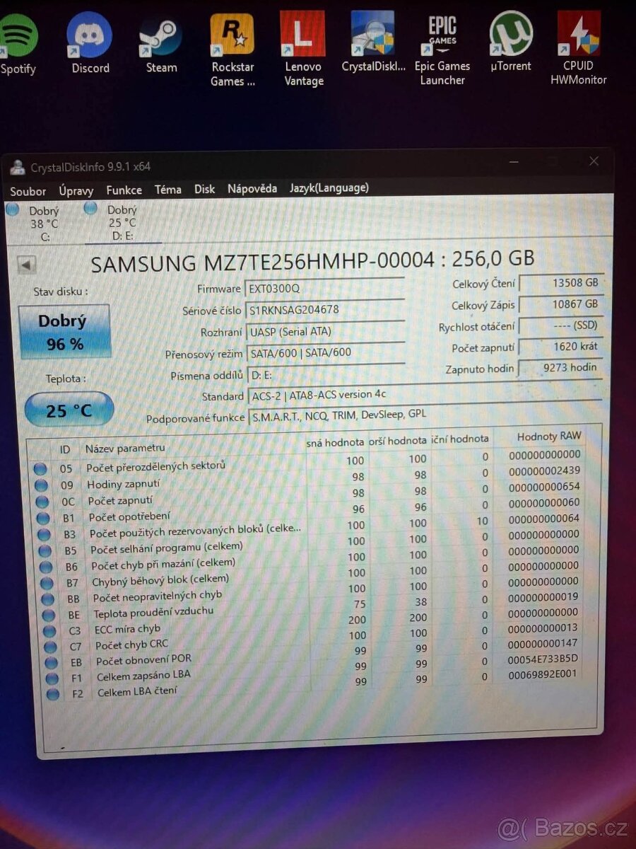2.5" SSD disk Samsung PM851 256GB - 2