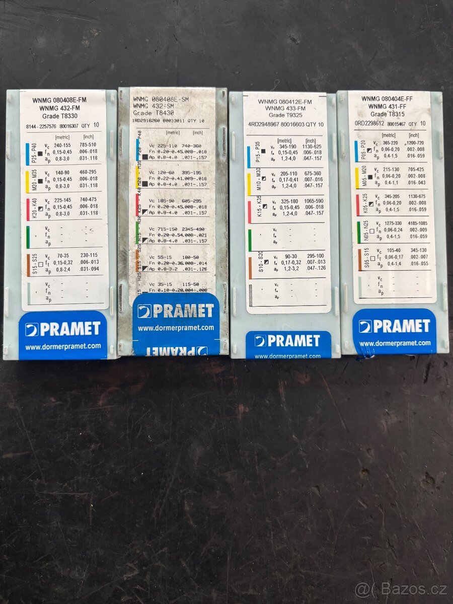 Plátky pramet WNMG 12 - 2