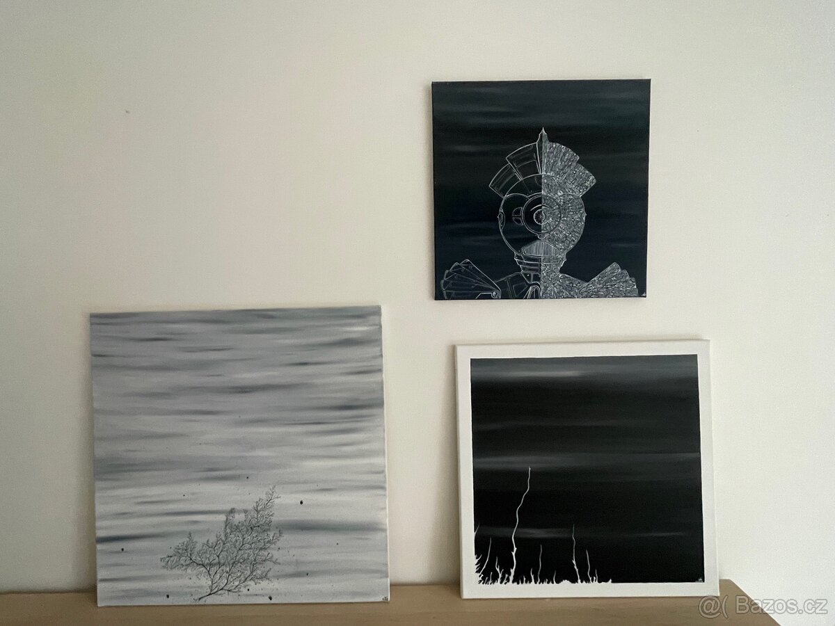 Obraz folklórní robot (50 x 50 cm) - 2