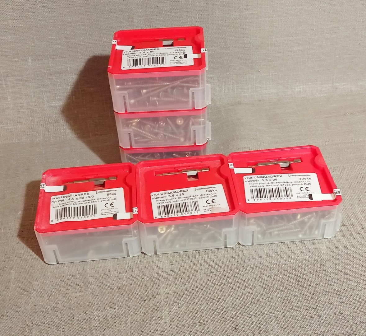 vruty Uniquadrex různé 6x originál balení - 2