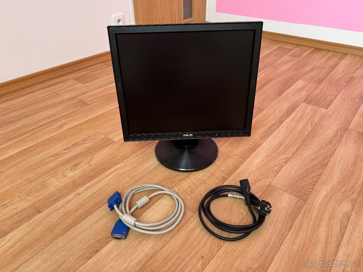 LCD monitor ASUS – perfektní stav, včetně kabelů - 2