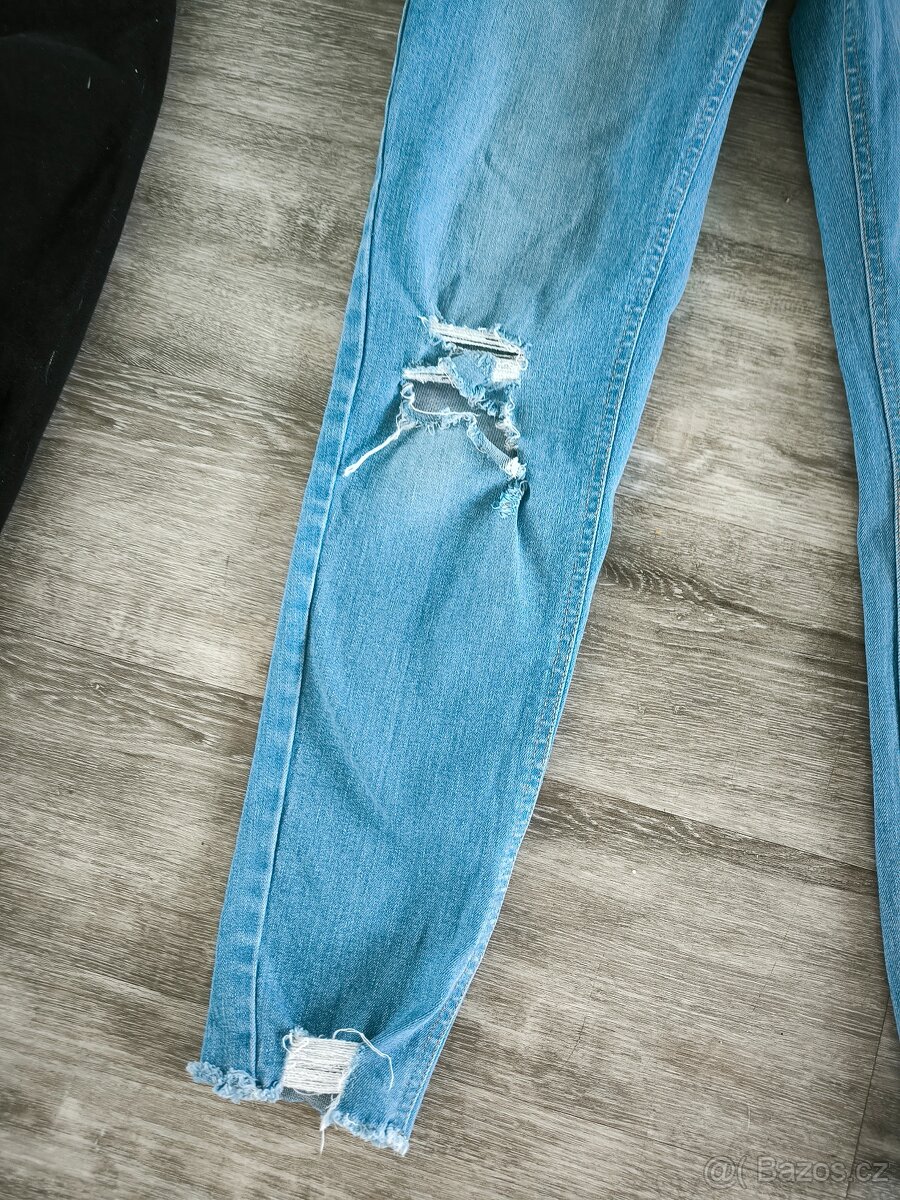 Trhané džíny vel. M - 2