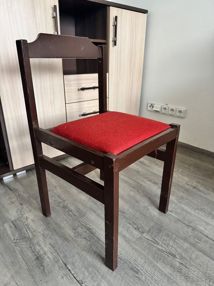 Retro dřevěné jídelní židle - 2