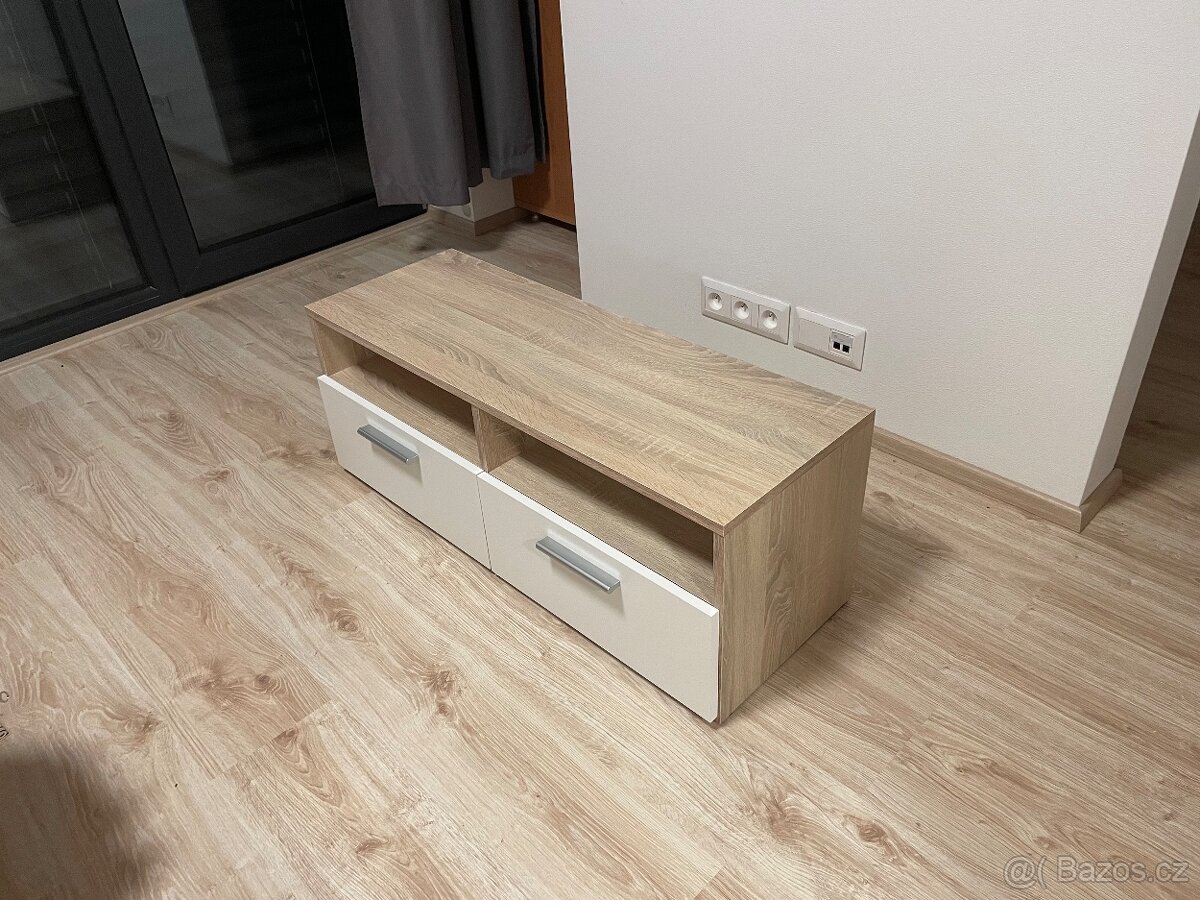 TV stolek RANA - dub sonoma/bílá - 2