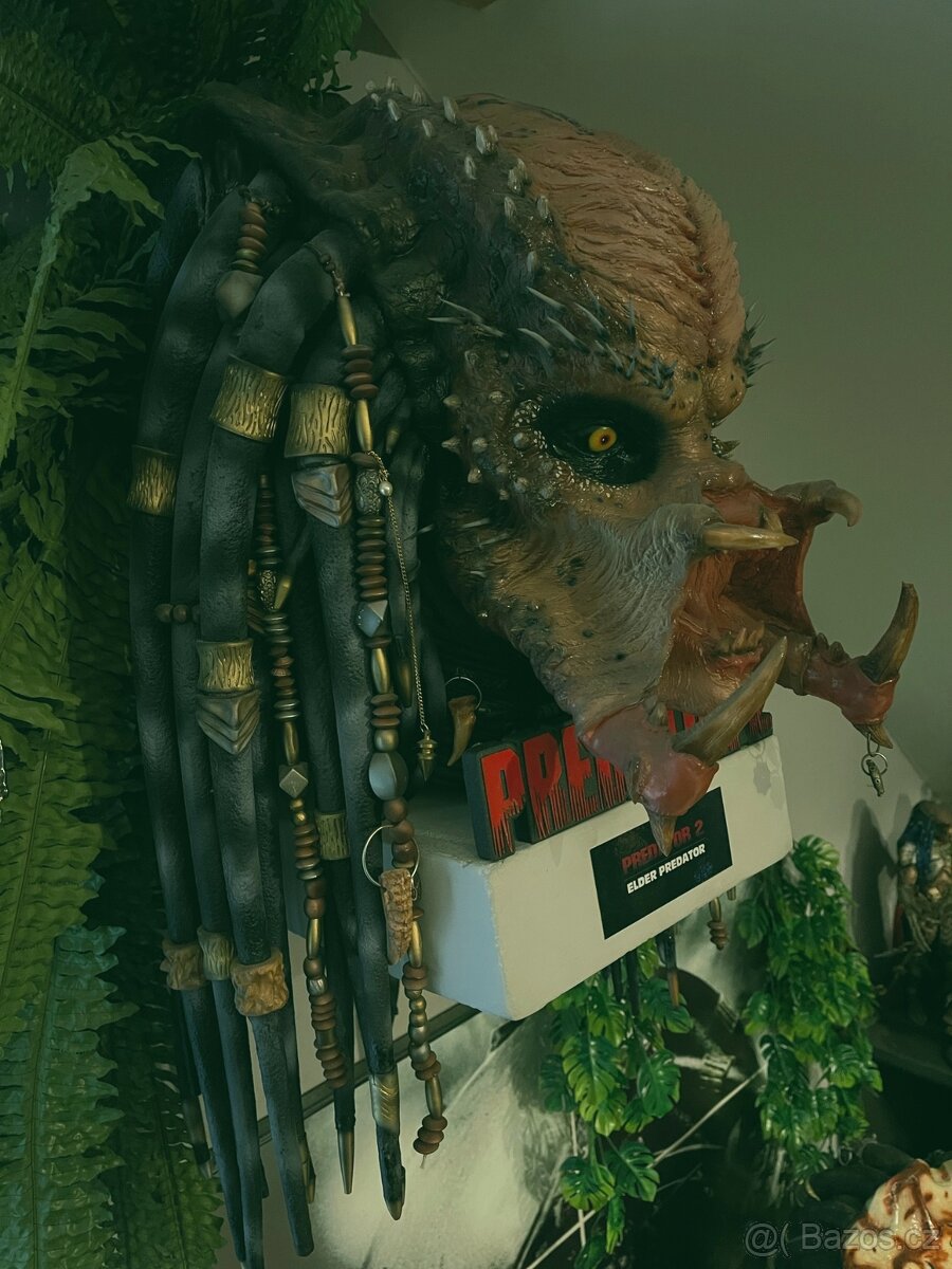 Elder Predator - Predator 2, hlava life size, rarita - 2